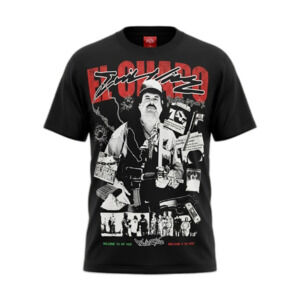 Evil Vice El Chapo Graphic T-Shirt Mens Medium M Black Heavyweight NWT